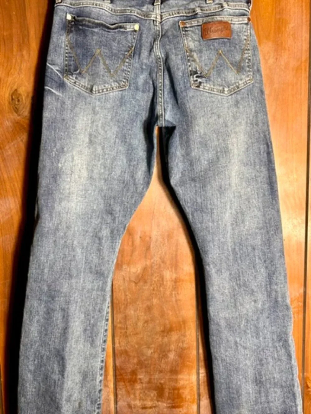 Wrangler Retro Jeans Mens Sz 32/32 Blue Dark Wash Slim Boot Cut Western Cowboy